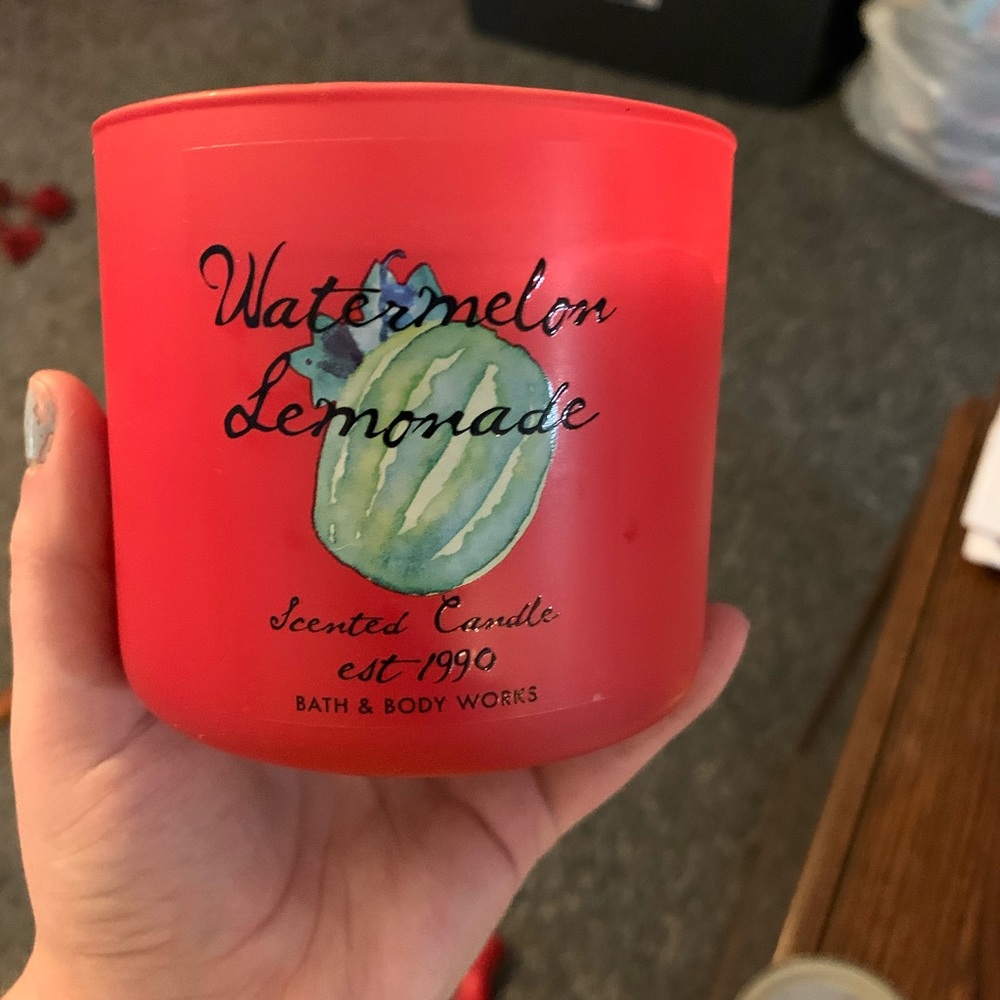 Watermelon lemonade candle